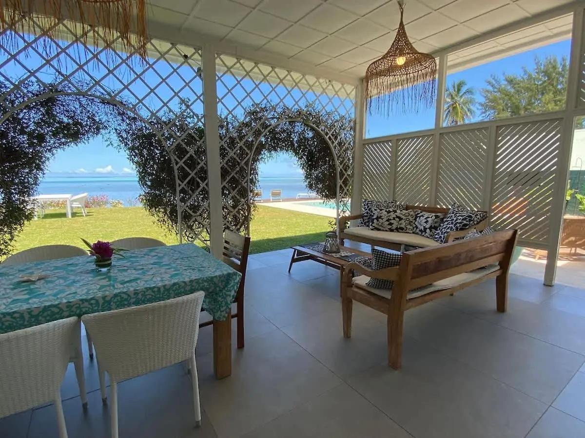 Le Ficus Iti - Belle Villa Bord De Mer Et Piscine Paea French Polynesia